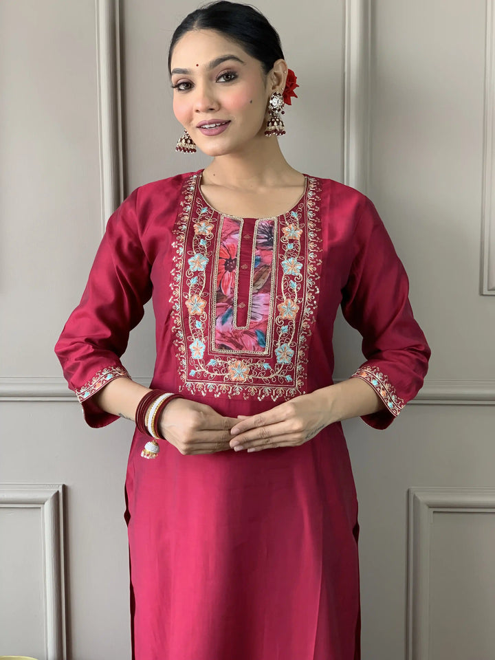 Viscose Chanderi Salwar Kameez | Elegant Traditional Festive & Formal Wear