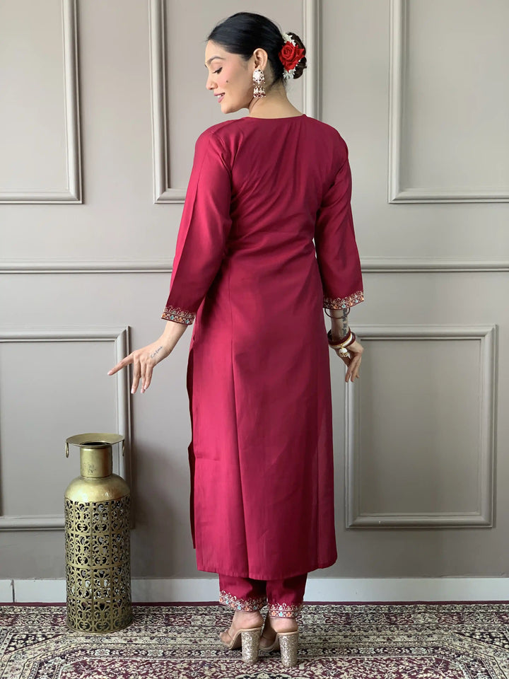 Viscose Chanderi Salwar Kameez | Elegant Traditional Festive & Formal Wear