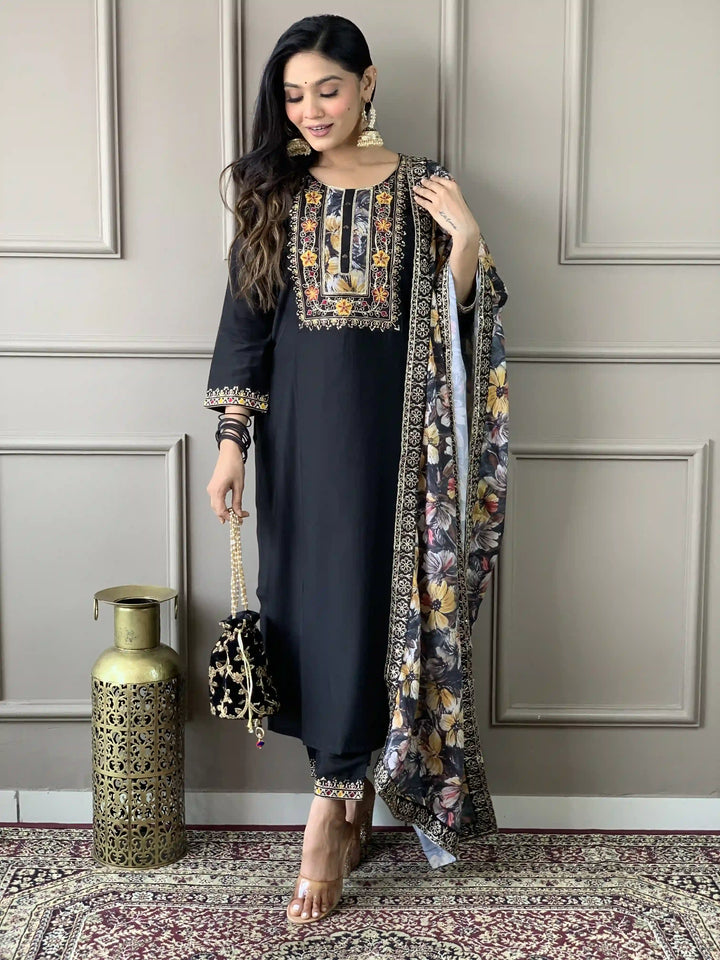 Viscose Chanderi Salwar Kameez | Elegant Traditional Festive & Formal Wear