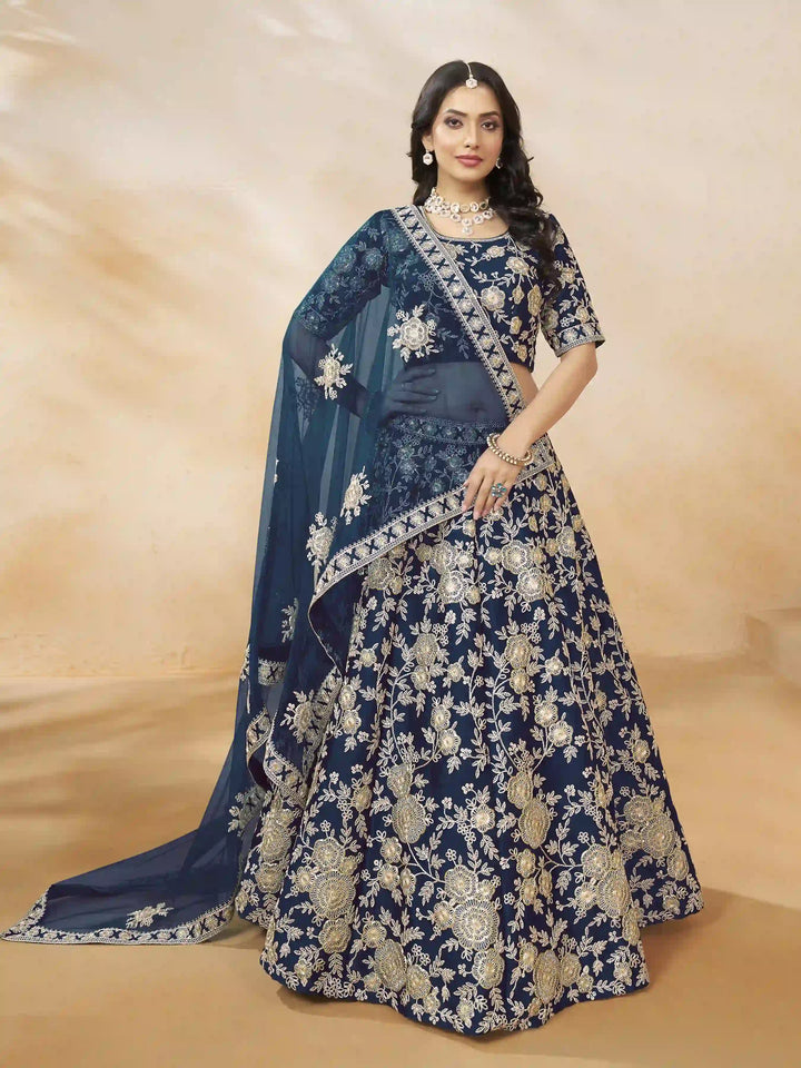 Designer Embroidery Art Silk Lehenga | Elegant Traditional Attire