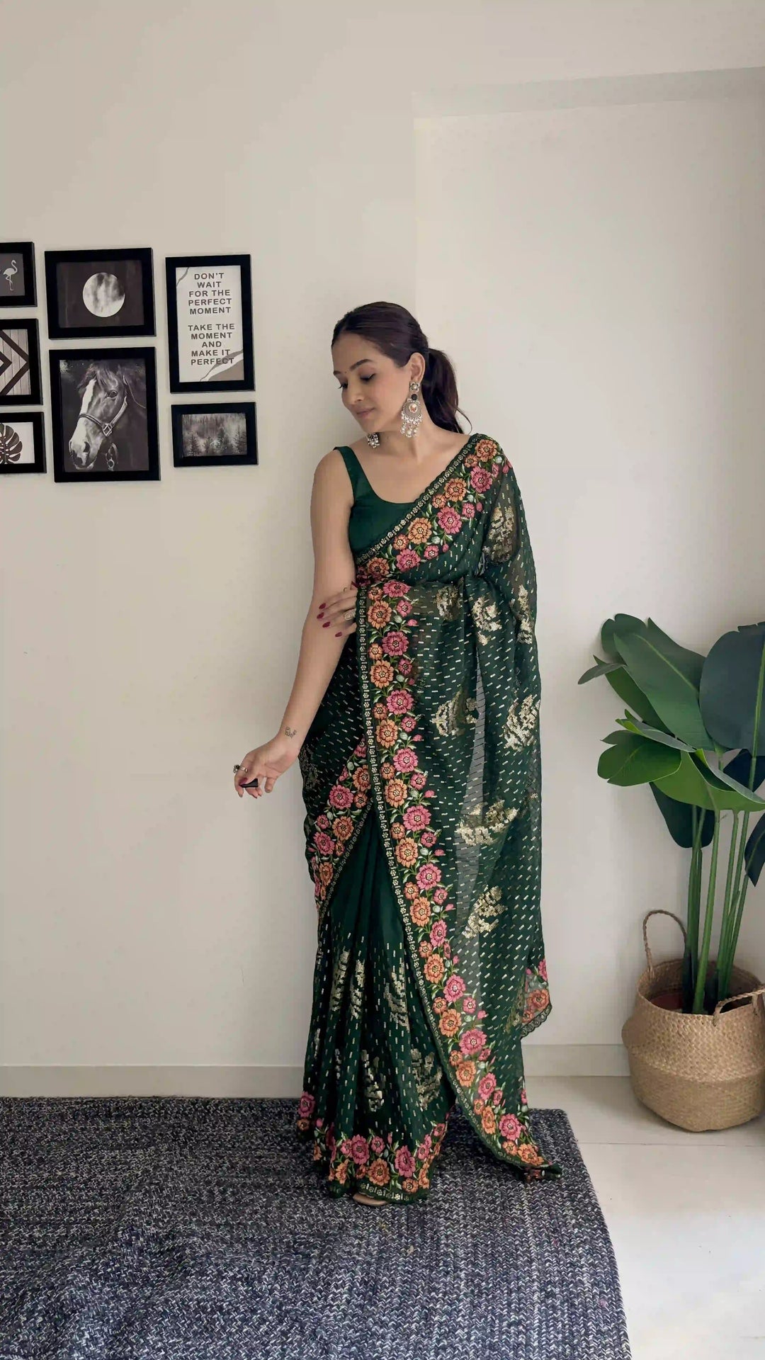 Stunning Georgette Saree with | Crafted for Timeless Elegance