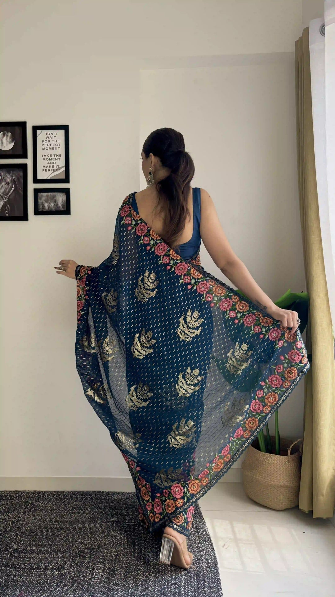Stunning Georgette Saree with | Crafted for Timeless Elegance