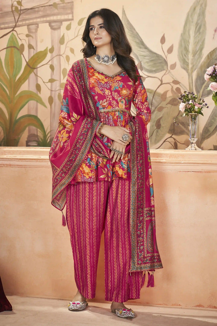 Luxurious Silk Salwar Kameez with Intricate Embroidery | Elegant Ethnic Wear for Women