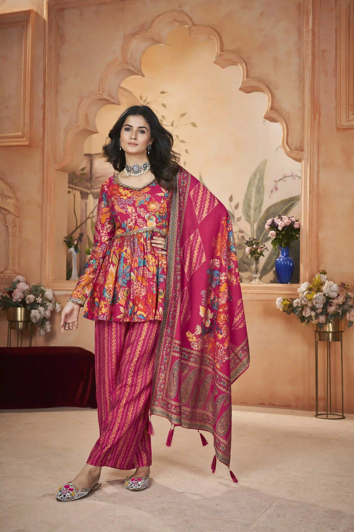 Luxurious Silk Salwar Kameez with Intricate Embroidery | Elegant Ethnic Wear for Women