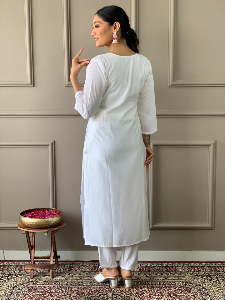 Viscose Chanderi Salwar Kameez | Elegant with Vibrant Dupatta for Festive & Casual Wear