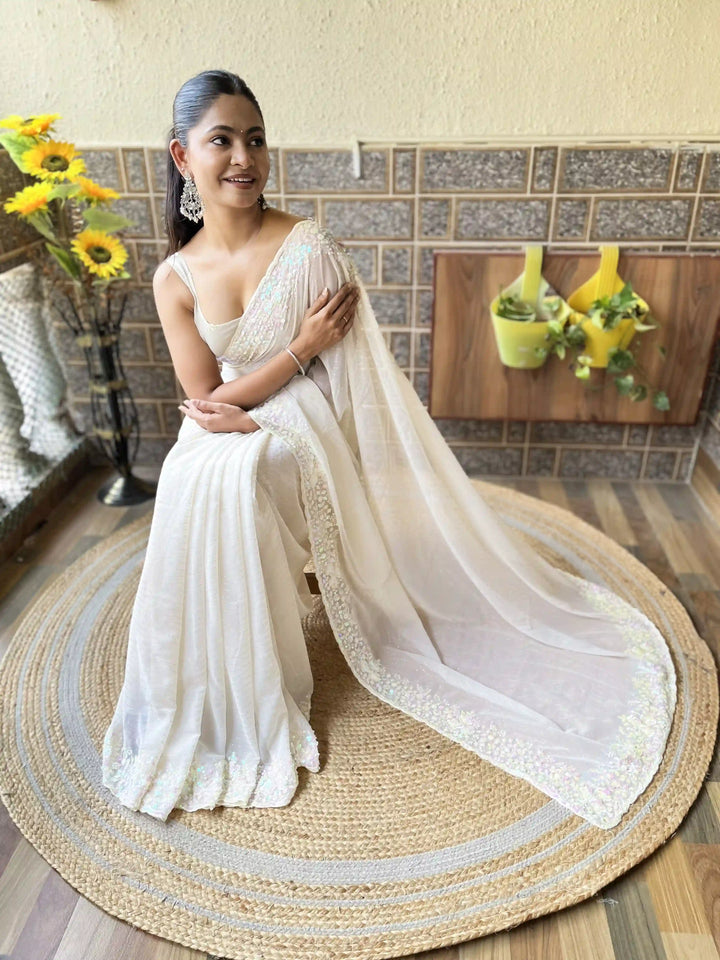 Stunning Georgette Saree with | Perfect for Special Celebrations