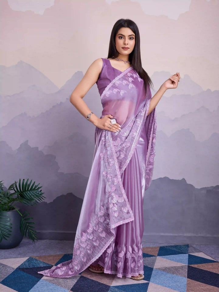 Stunning Jimmi Silk Saree with Blouse | Elegance Redefined for Weddings