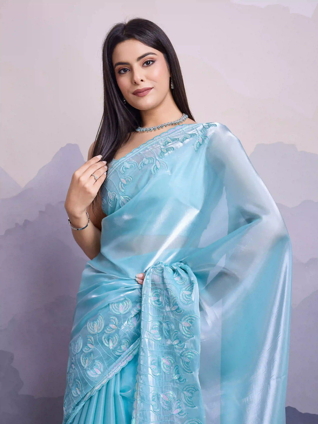 Stunning Jimmi Silk Saree with Blouse | Elegance Redefined for Weddings