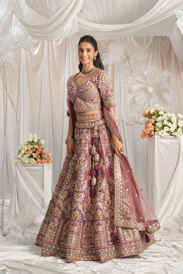 Heavy Designer Embroidery Tissue Silk Lehenga | Elegant Traditional Attire