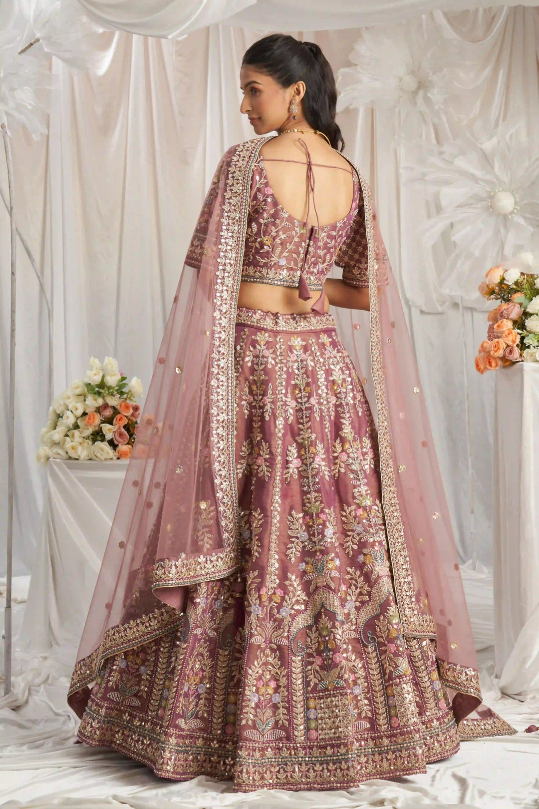 Heavy Designer Embroidery Tissue Silk Lehenga | Elegant Traditional Attire