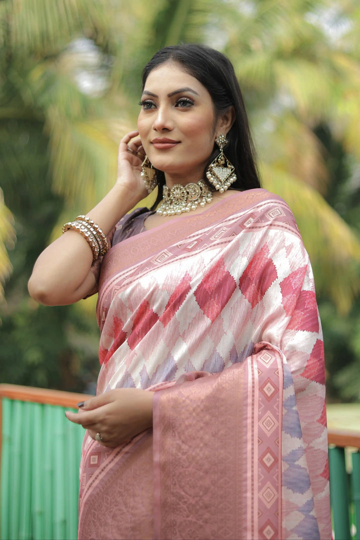 Designer Dola Silk Saree with Digital Print | Perfect for Weddings & Events
