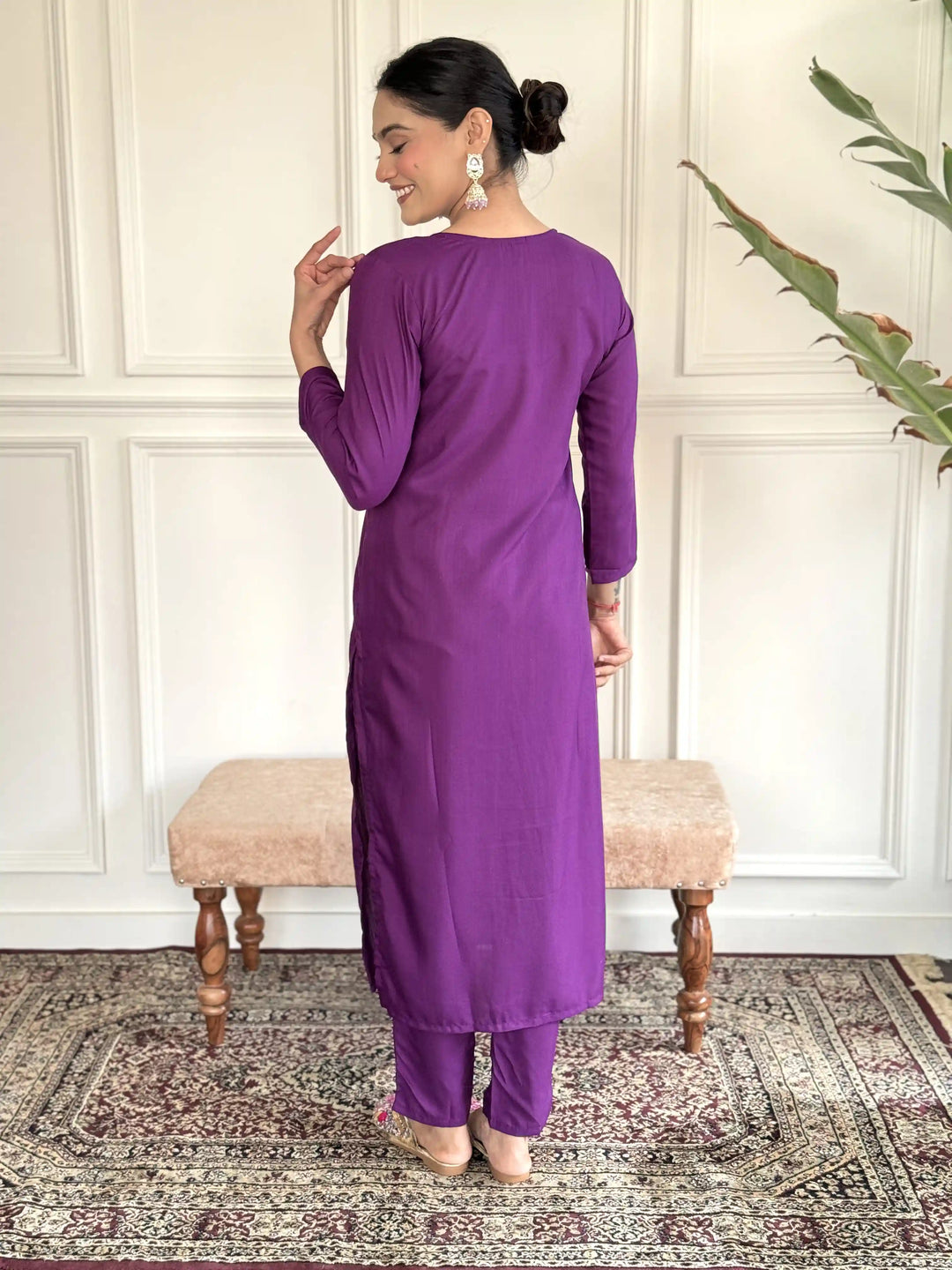 Viscose Chanderi Salwar Kameez | Graceful Embroidery for Festive & Wedding