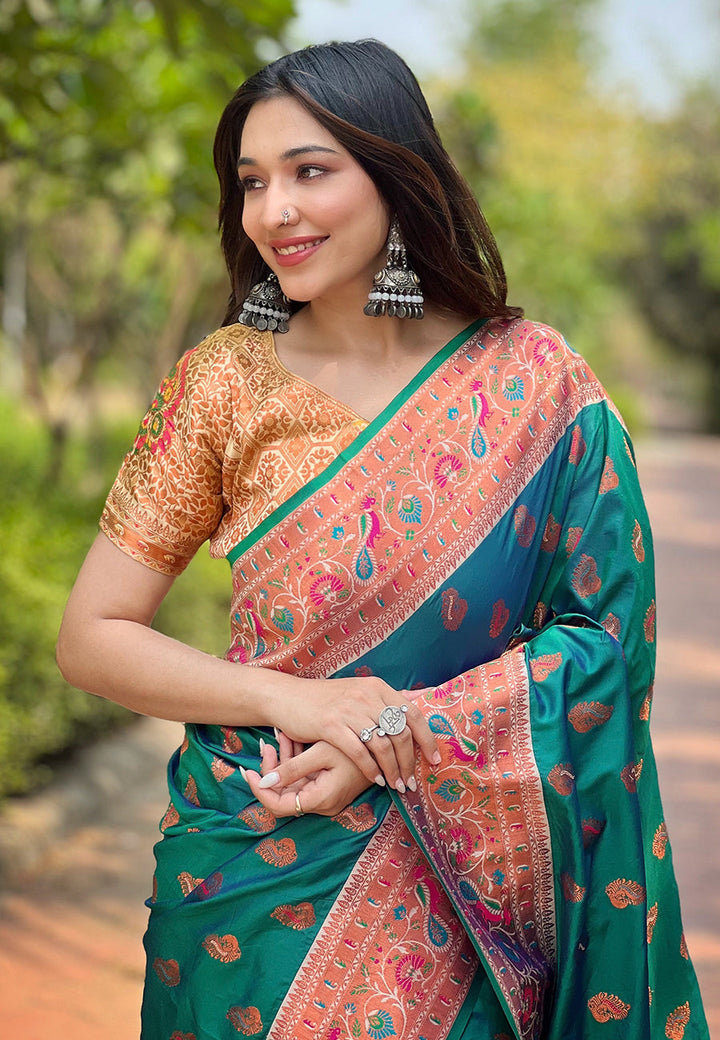 Tussar Silk Saree | Elegant Woven Jari Designer and Madhubani Print Design