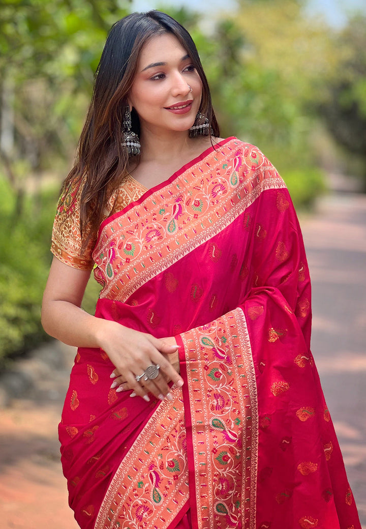 Tussar Silk Saree | Elegant Woven Jari Designer and Madhubani Print Design