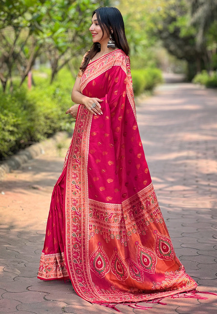 Tussar Silk Saree | Elegant Woven Jari Designer and Madhubani Print Design