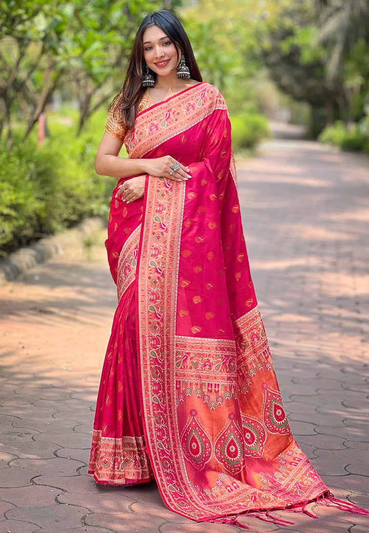 Tussar Silk Saree | Elegant Woven Jari Designer and Madhubani Print Design