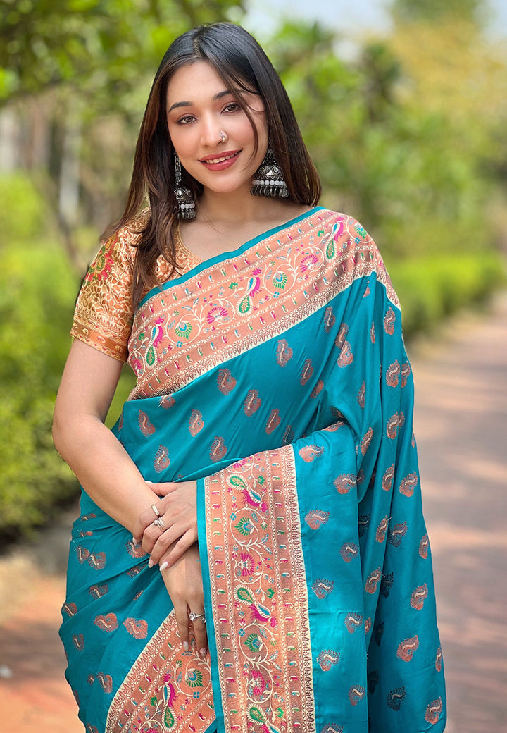Tussar Silk Saree | Elegant Woven Jari Designer and Madhubani Print Design