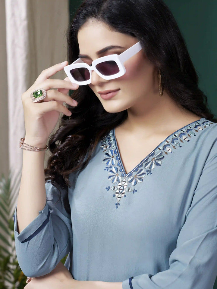 Kurti Set for Women | Maaza Cotton & Rayon Kurta Pant | Casual Wear