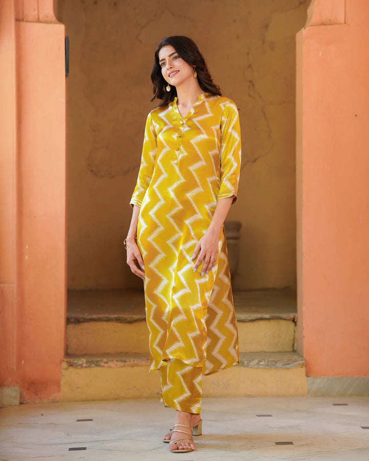 Women’s Kurta Set | Muslin Fabric Digital Print Kurti for Ethnic Wear