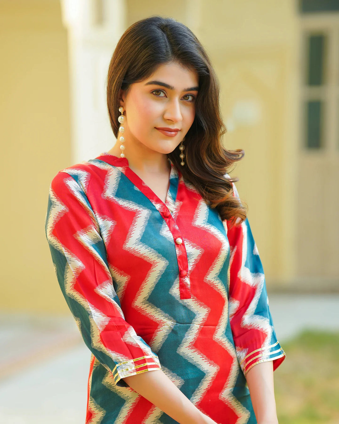 Women’s Kurta Set | Muslin Fabric Digital Print Kurti for Ethnic Wear