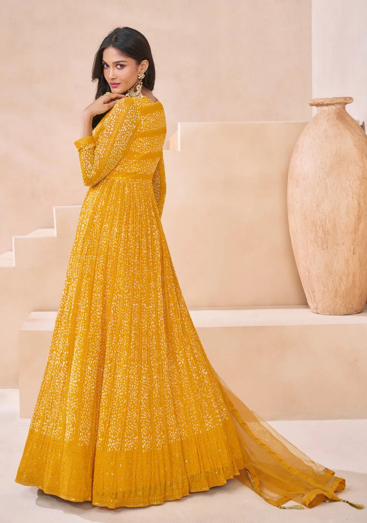 Georgette Anarkali with Net Dupatta | Perfect Ethnic Wear for Women