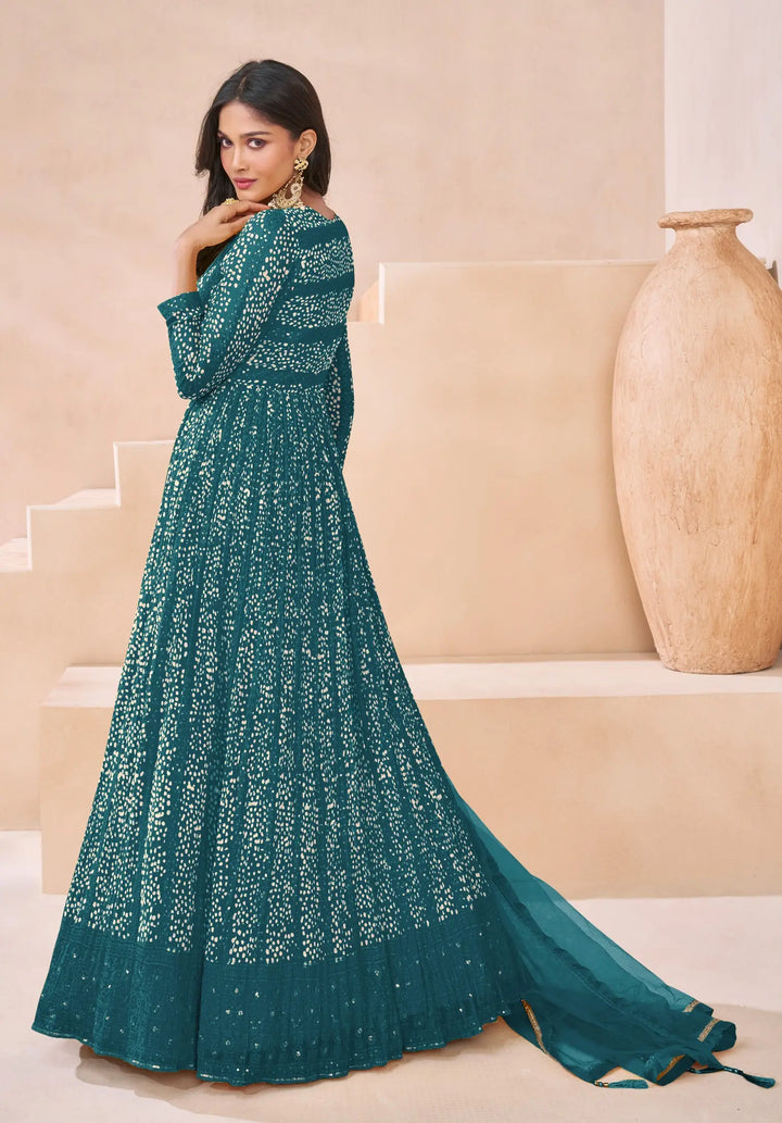 Georgette Anarkali with Net Dupatta | Perfect Ethnic Wear for Women