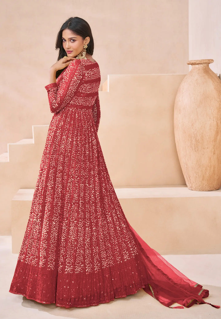 Georgette Anarkali with Net Dupatta | Perfect Ethnic Wear for Women