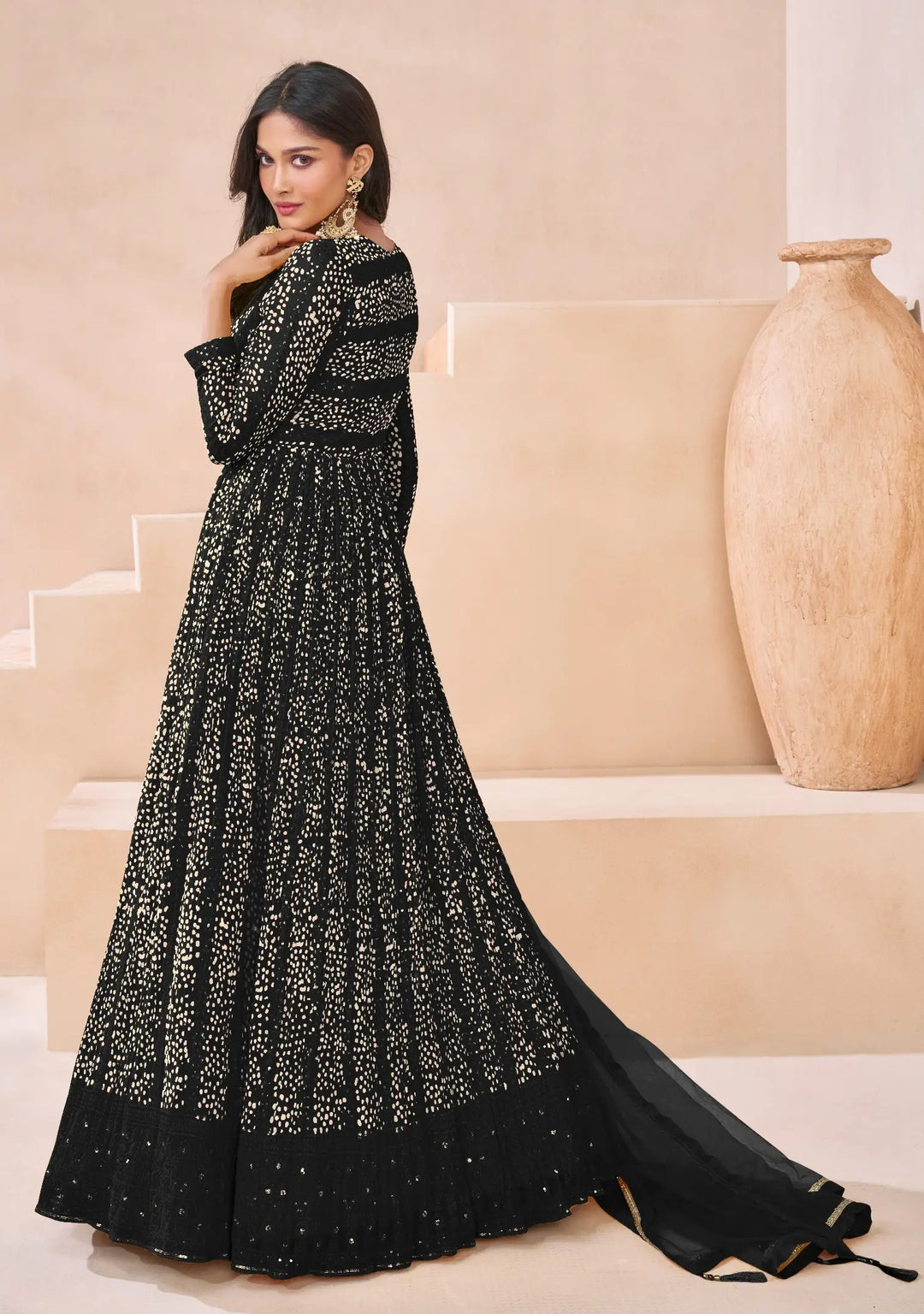 Georgette Anarkali with Net Dupatta | Perfect Ethnic Wear for Women