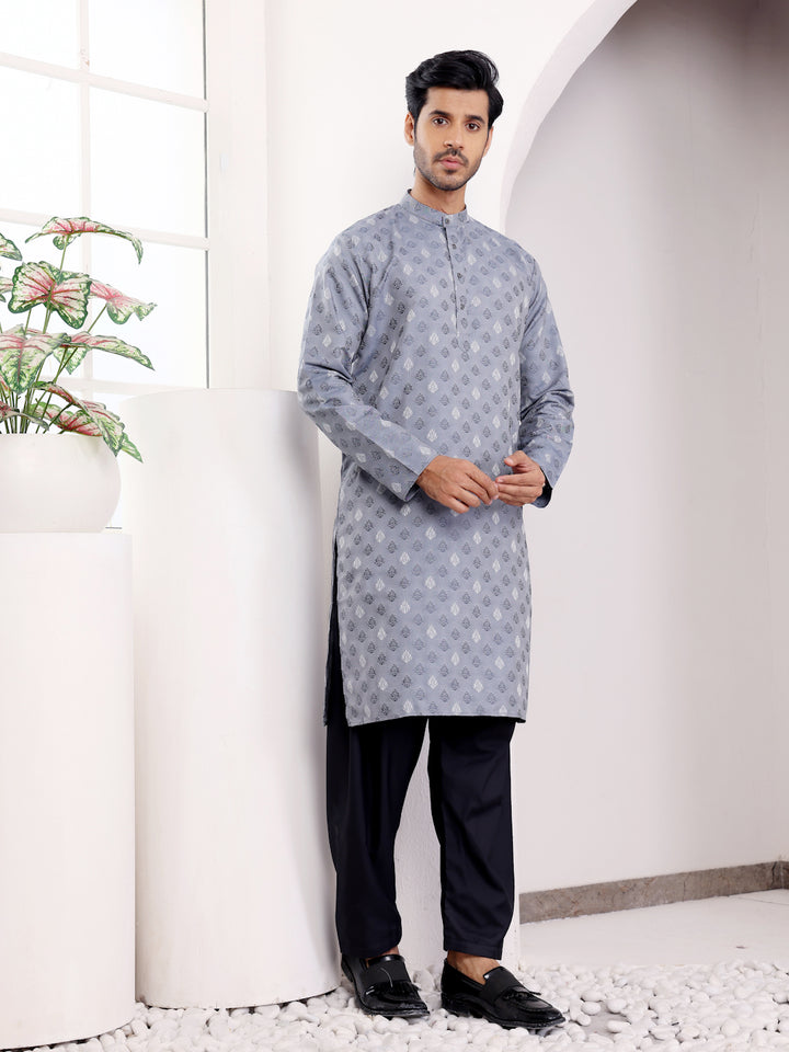 Designer Kurta for Festive Wear | Viscose with Wevon Jacquard Work