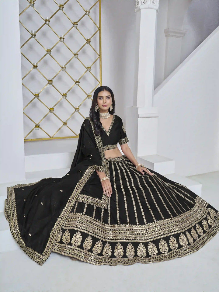 Designer Art Silk Lehenga Choli | Traditional Wedding Wear with Embroidery