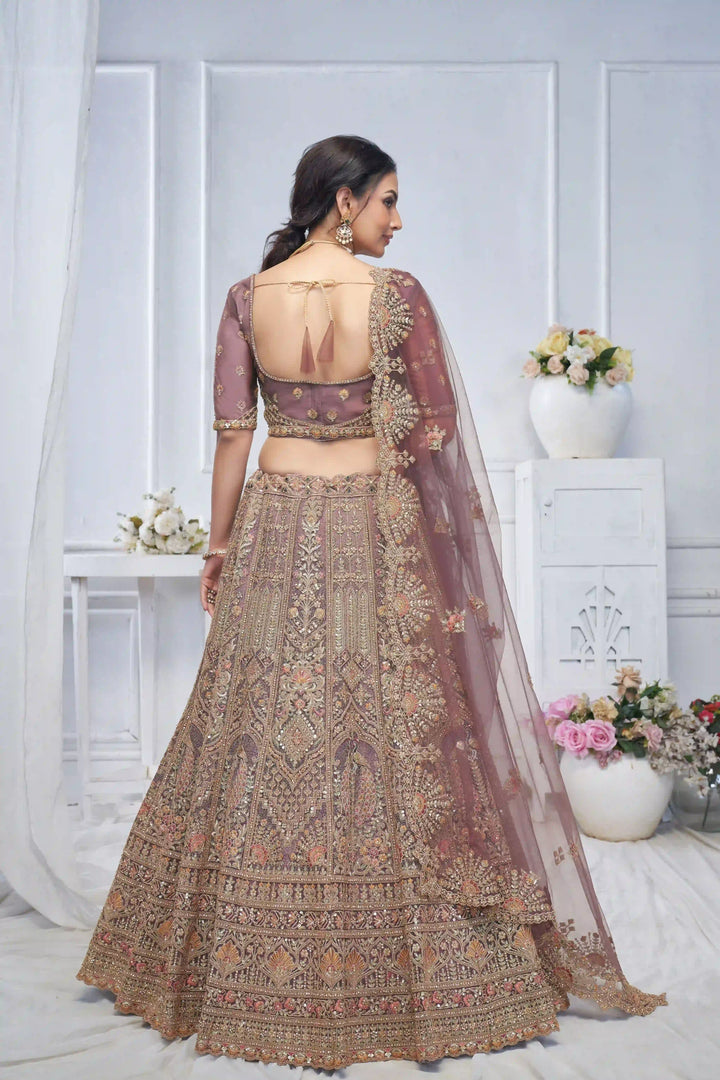 Designer Soft Net Lehenga Choli | Embroidery and Stone Work for Weddings