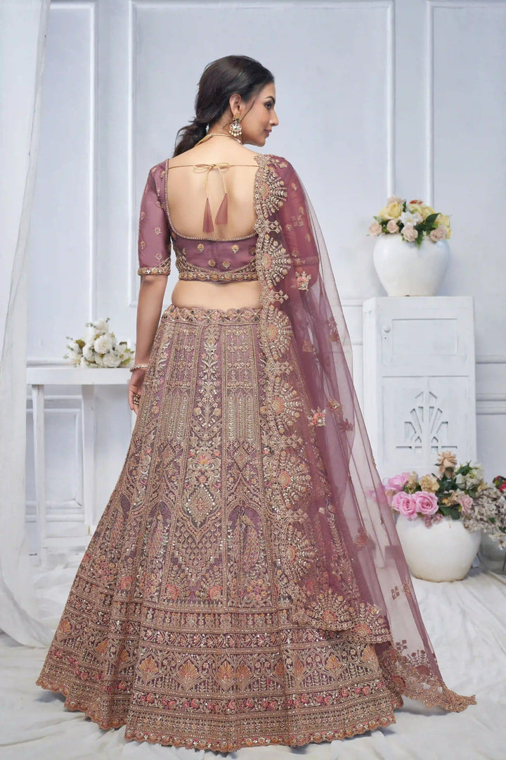 Designer Soft Net Lehenga Choli | Embroidery and Stone Work for Weddings