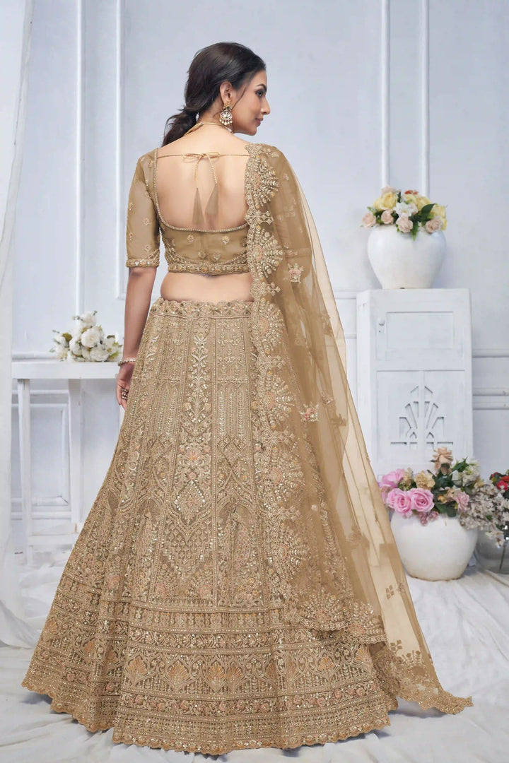 Designer Soft Net Lehenga Choli | Embroidery and Stone Work for Weddings