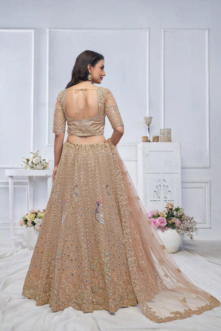 Soft Net Lehenga Choli with Dupatta | Designer Thread & Stone Work for Weddings