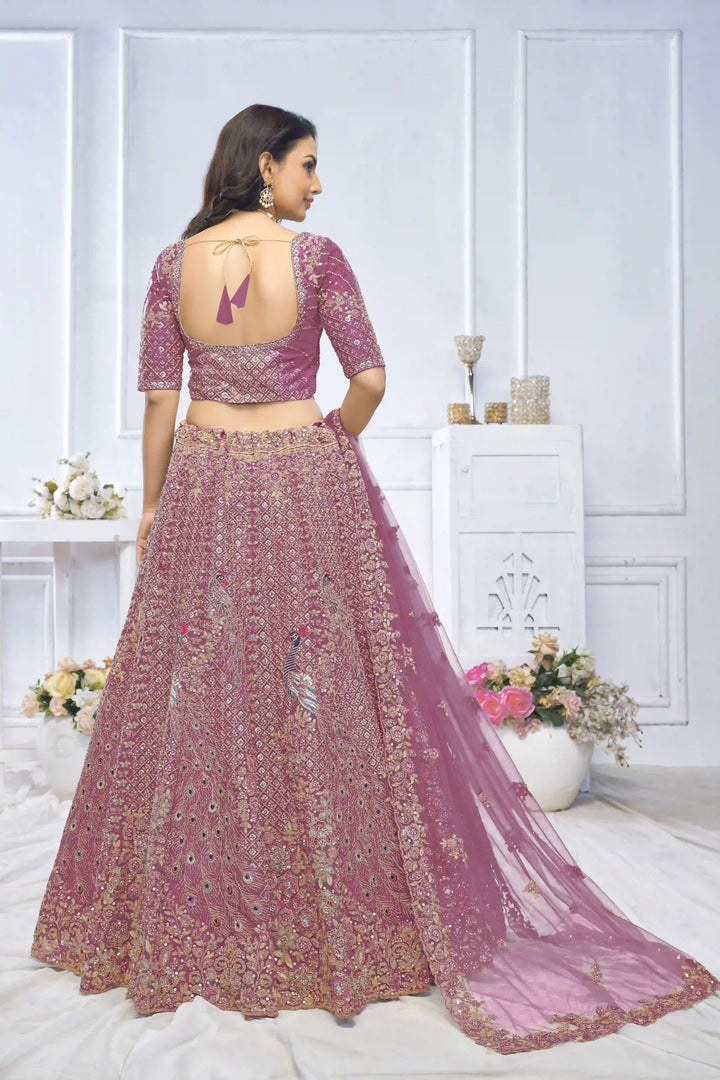 Soft Net Lehenga Choli with Dupatta | Designer Thread & Stone Work for Weddings
