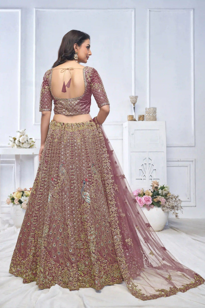 Soft Net Lehenga Choli with Dupatta | Designer Thread & Stone Work for Weddings