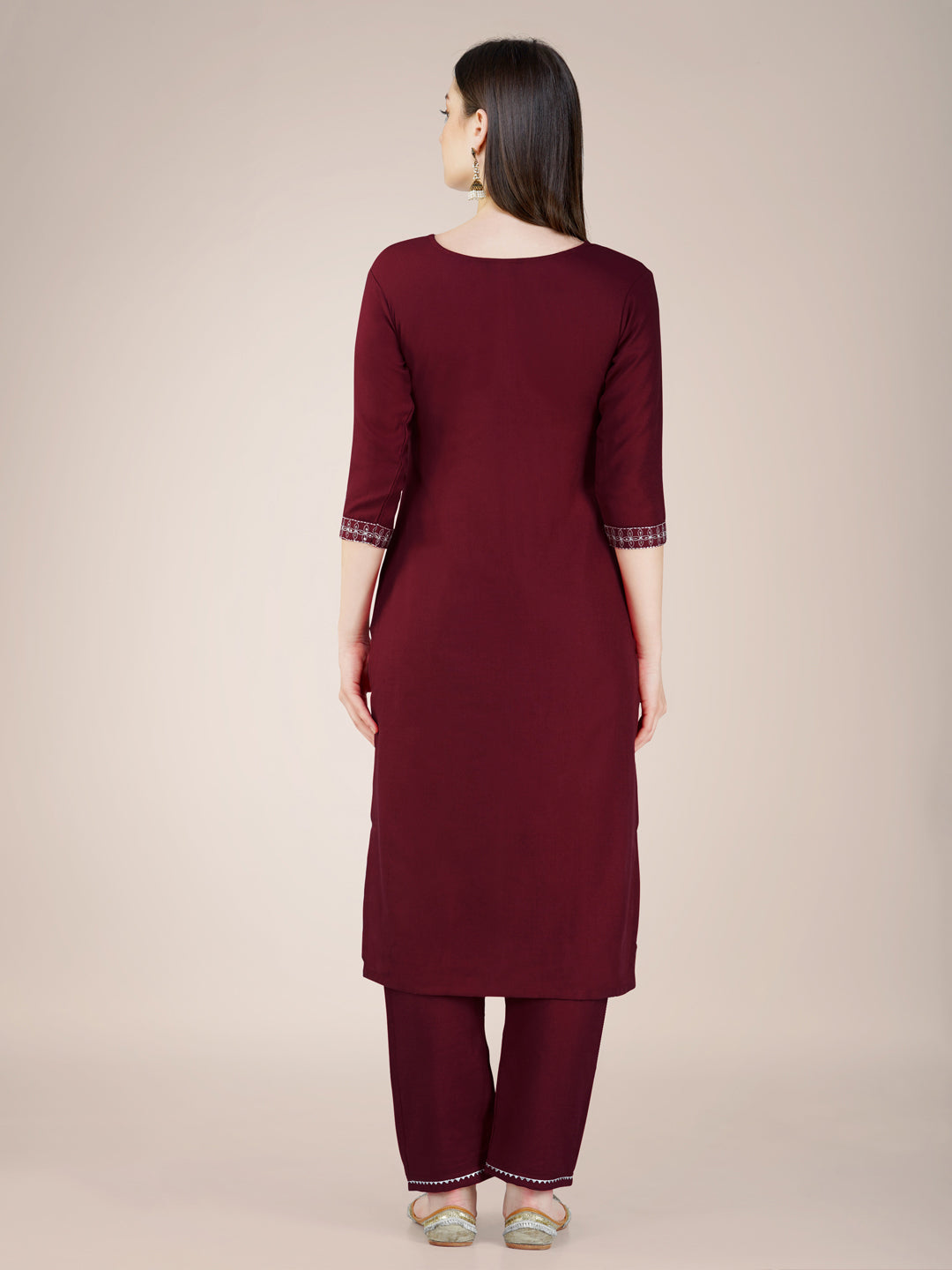 Chic Cotton Blend Combination | Accentuated by a Silk Blend Dupatta