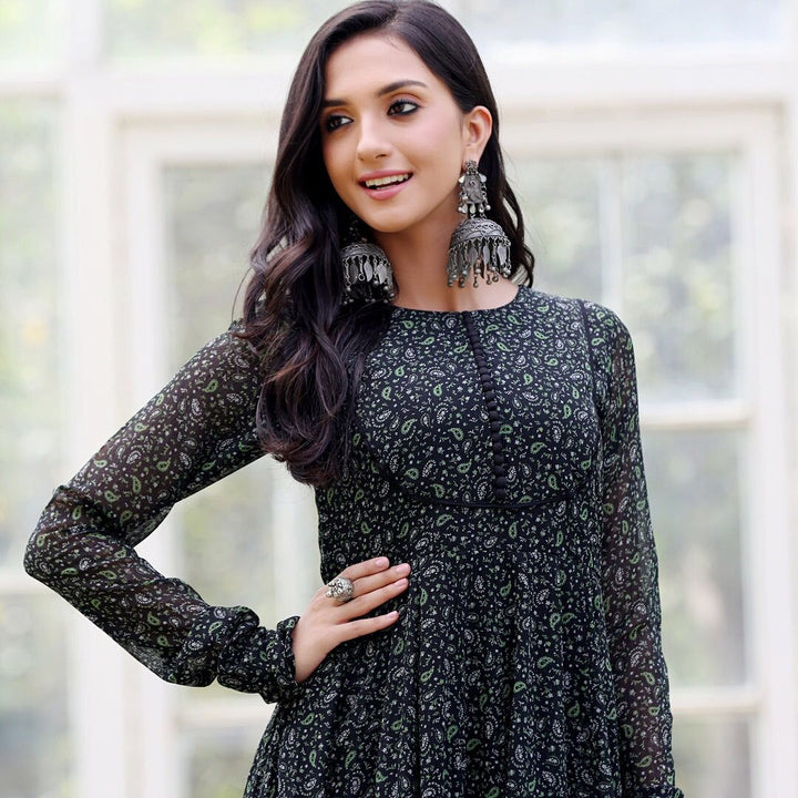 Beautiful Floral Printed Kurti | Indian Ethnic Wear for Women