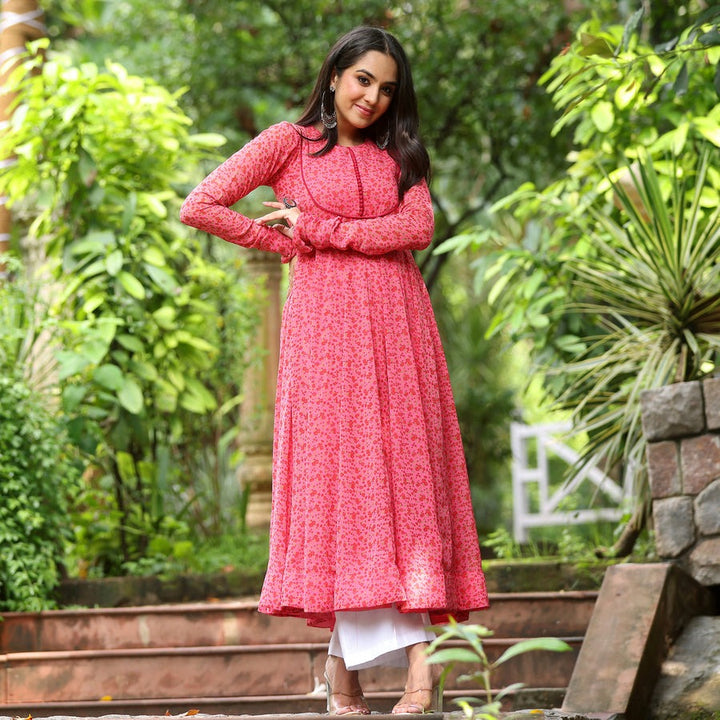 Beautiful Floral Printed Kurti | Indian Ethnic Wear for Women