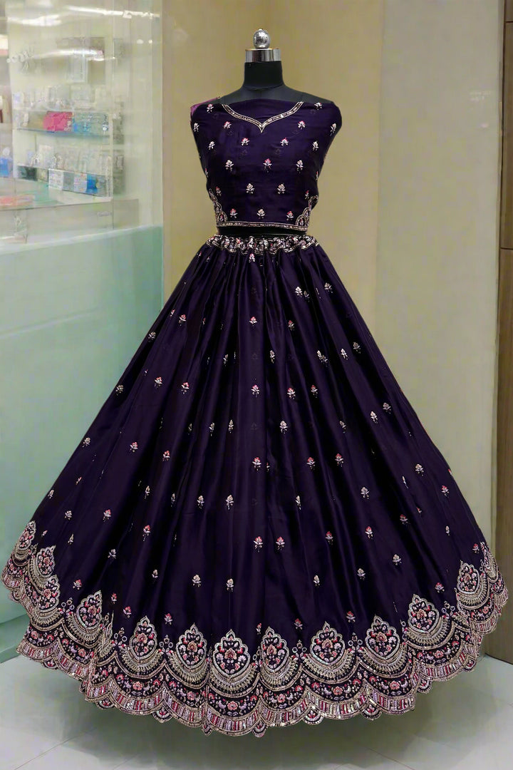 Stunning Silk Lehenga with Dupatta | A Graceful Addition to Your Wardrobe
