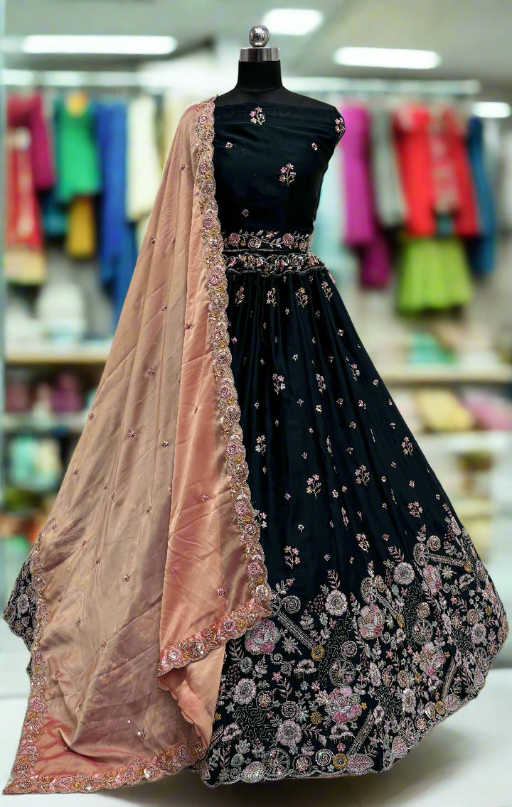Sophisticated Silk Lehenga with Dupatta | Unmatched Beauty for Grand Occasions
