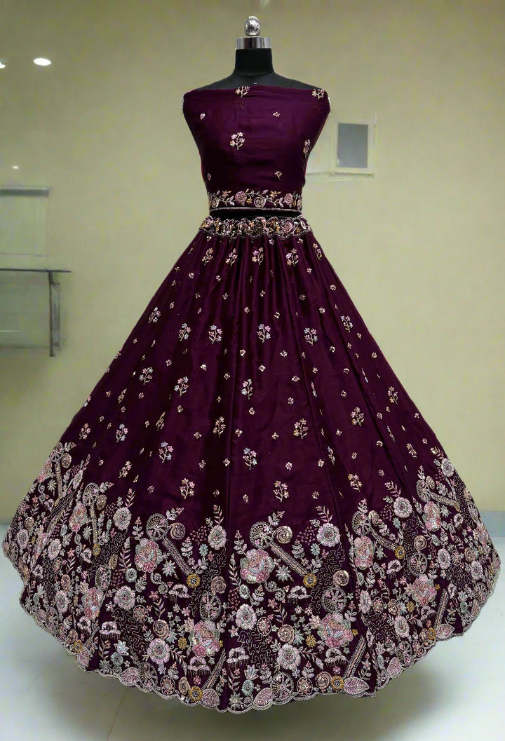 Sophisticated Silk Lehenga with Dupatta | Unmatched Beauty for Grand Occasions