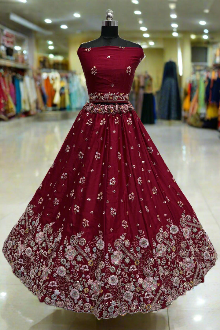 Sophisticated Silk Lehenga with Dupatta | Unmatched Beauty for Grand Occasions