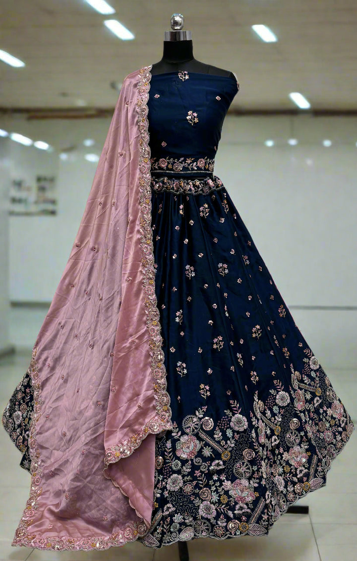 Sophisticated Silk Lehenga with Dupatta | Unmatched Beauty for Grand Occasions