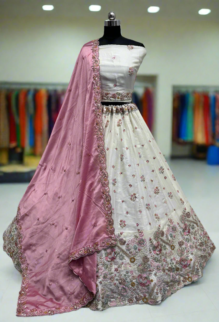 Sophisticated Silk Lehenga with Dupatta | Unmatched Beauty for Grand Occasions