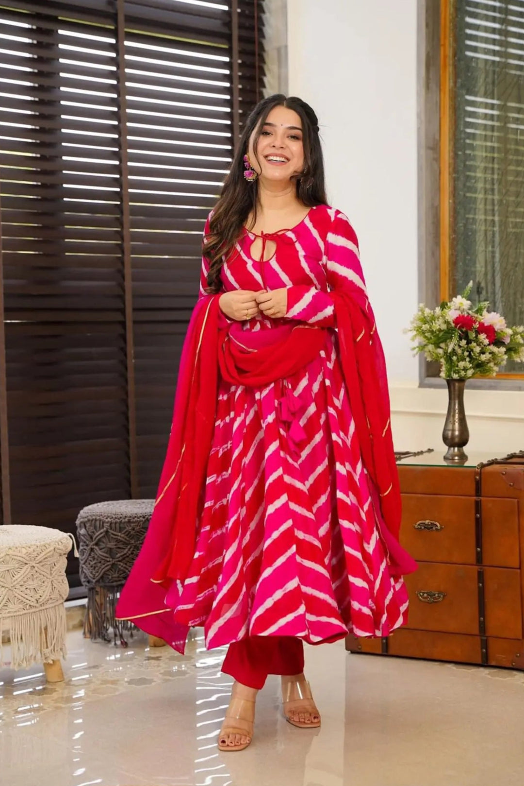 Tebby Silk Kurta Set | Elegant Digital Printed Ethnic Suit with Dupatta