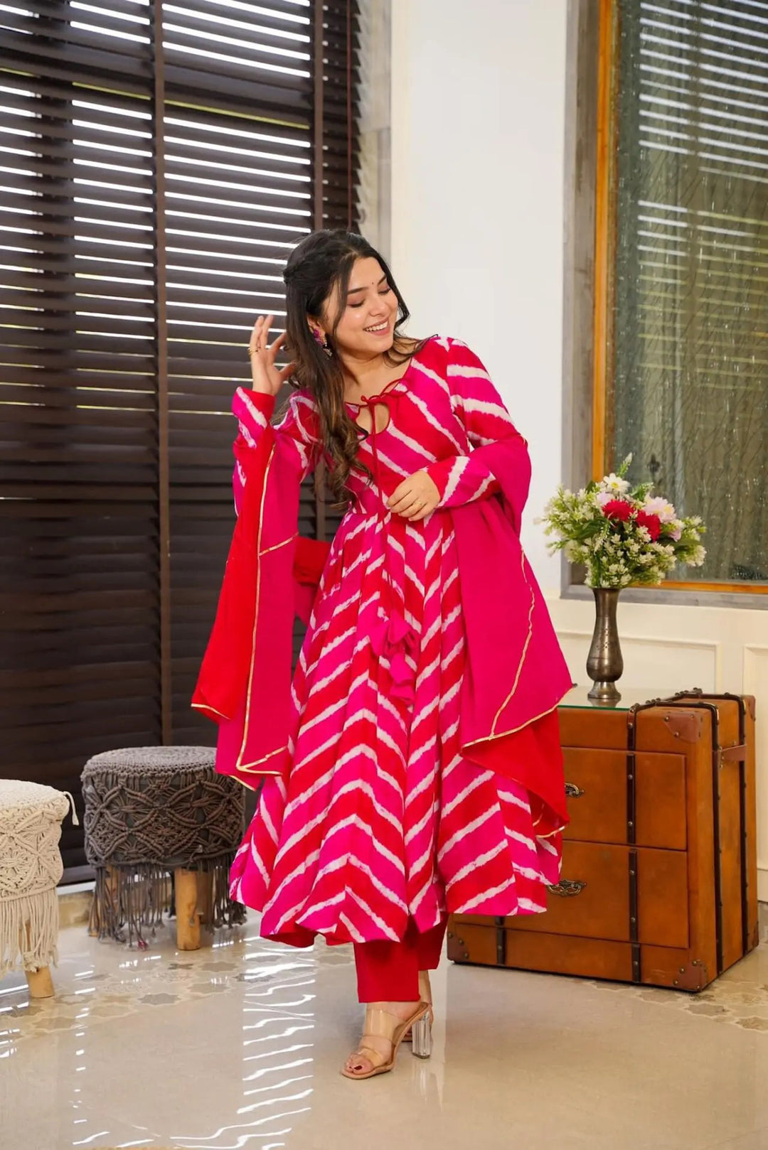Tebby Silk Kurta Set | Elegant Digital Printed Ethnic Suit with Dupatta