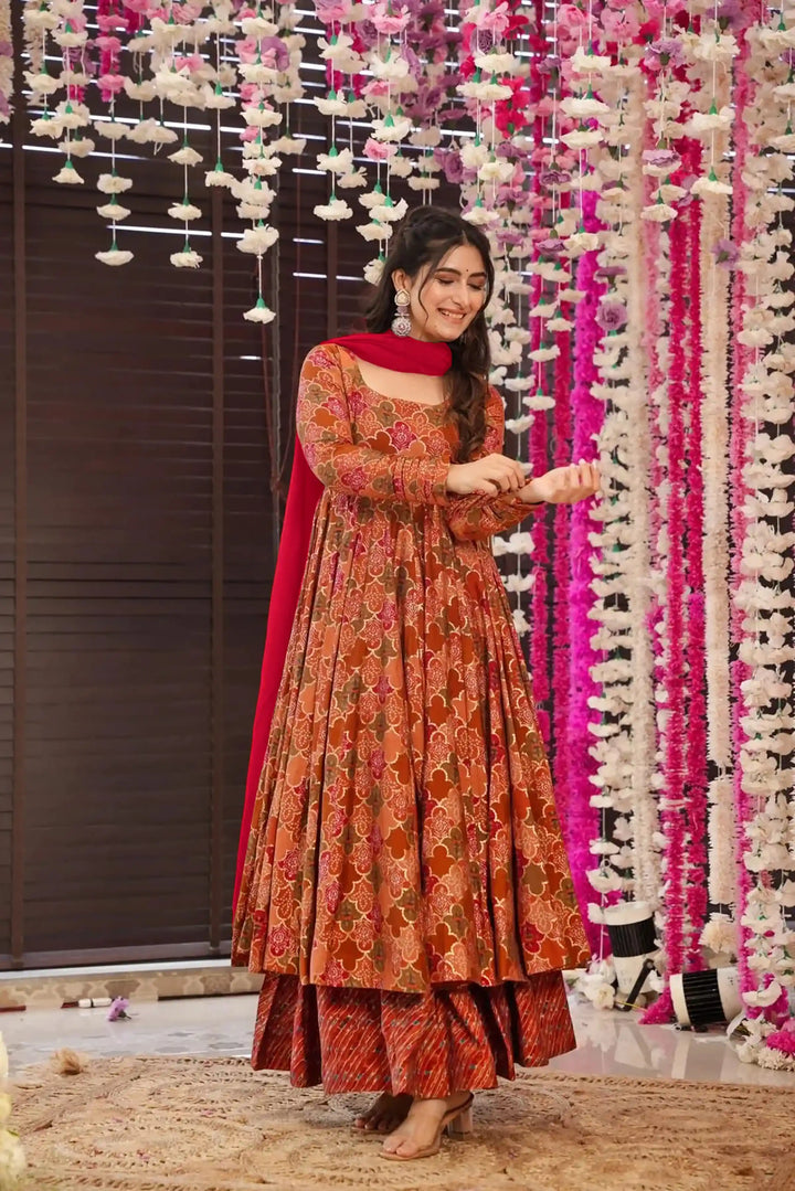 Stylish Readymade Suit | Muslin Fabric with Designer Digital Print