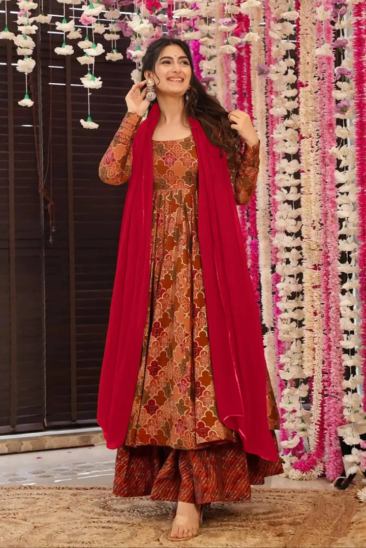 Stylish Readymade Suit | Muslin Fabric with Designer Digital Print