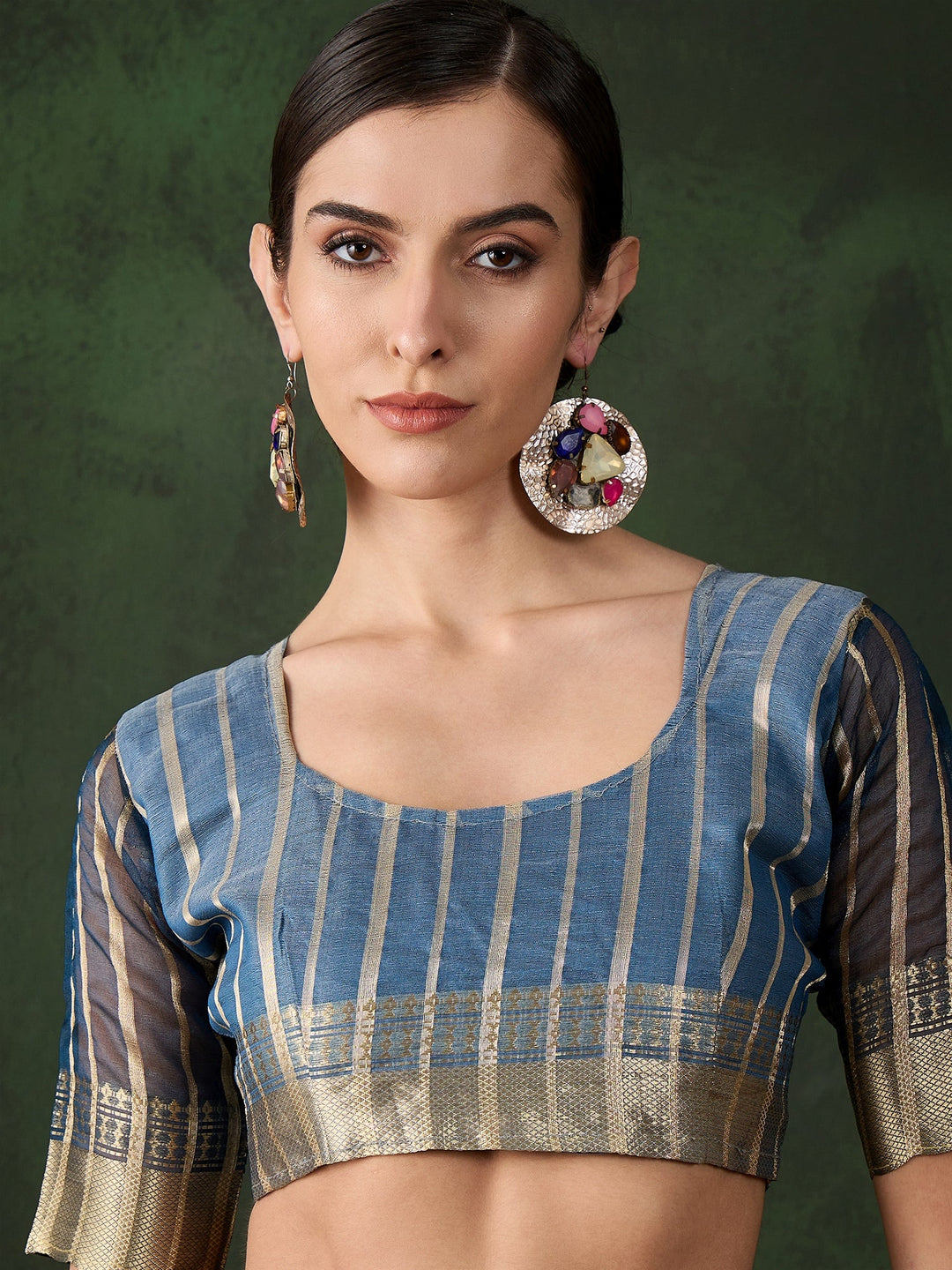 Exquisite Woven Jacquard Saree | Timeless Khadi-Organza for Weddings